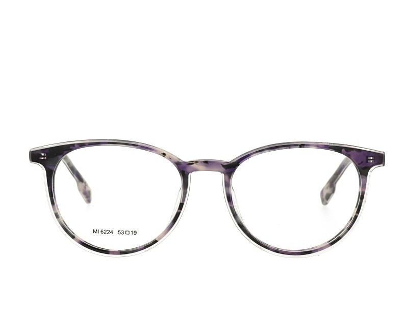 Acetate Designer Optical Frame Metal Temple