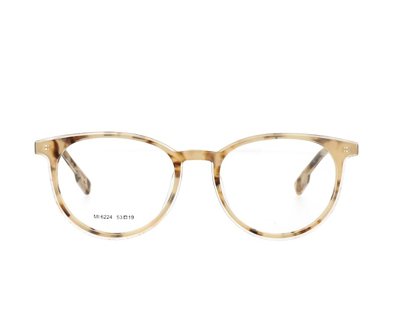 Acetate Designer Optical Frame Metal Temple