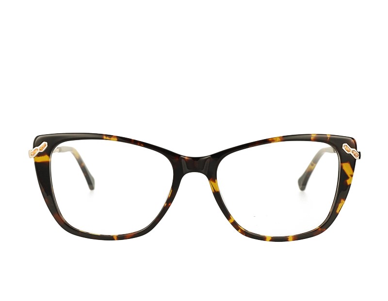 Cat eye Acetate and  metal Combination Optical frame