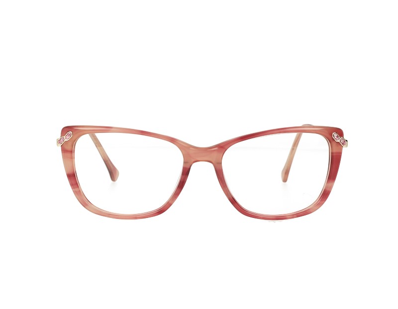 Cat eye Acetate and  metal Combination Optical frame