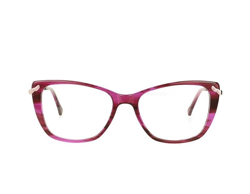 Cat eye Acetate and  metal Combination Optical frame