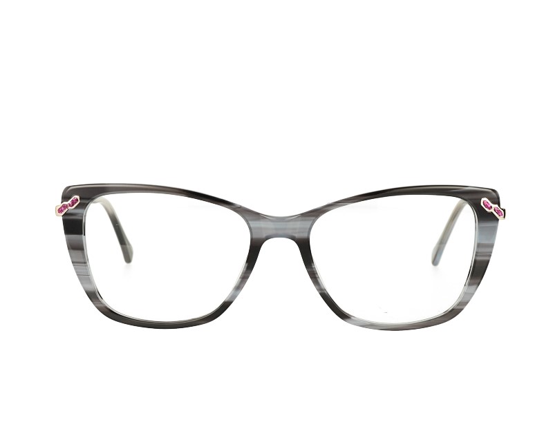 Cat eye Acetate and  metal Combination Optical frame