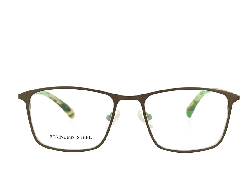 Man's Rectangle Metal Optical Eyewear