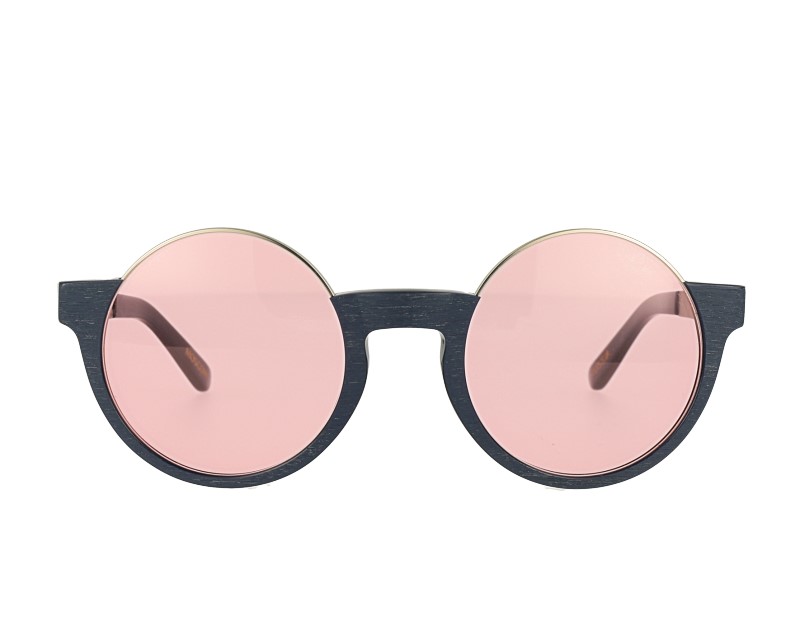 Half Rim Round Special Design Sunglasses