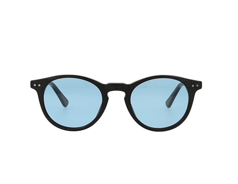 Oval Acetate Metal Combination Sunglasses