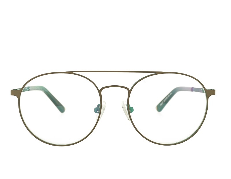 Retro Double bridge Stainless Steel Optical Glasses