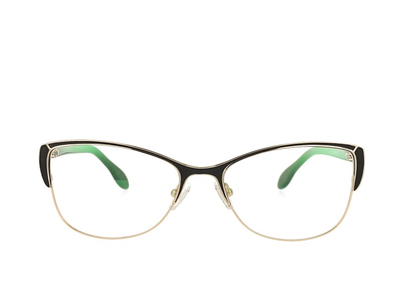 Stainless Steel Cat Eye Optical Glasses Acetate Temples