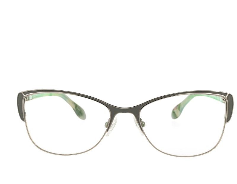 Stainless Steel Cat Eye Optical Glasses Acetate Temples