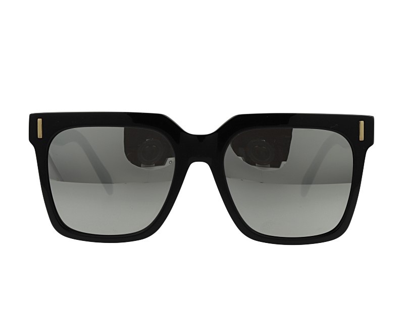 Square Bold Unisex Acetate Frame with CR39 mirror Lens Sunglasses