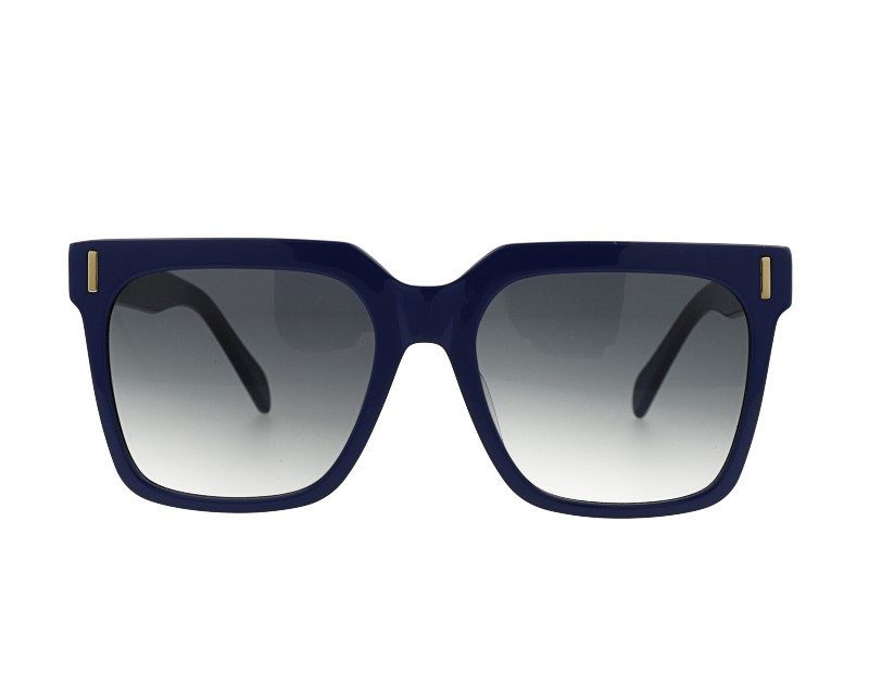 Square Bold Unisex Acetate Frame with CR39 mirror Lens Sunglasses