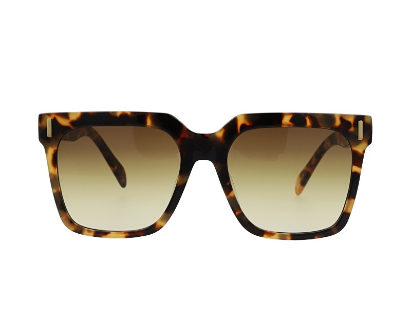 Square Bold Unisex Acetate Frame with CR39 mirror Lens Sunglasses
