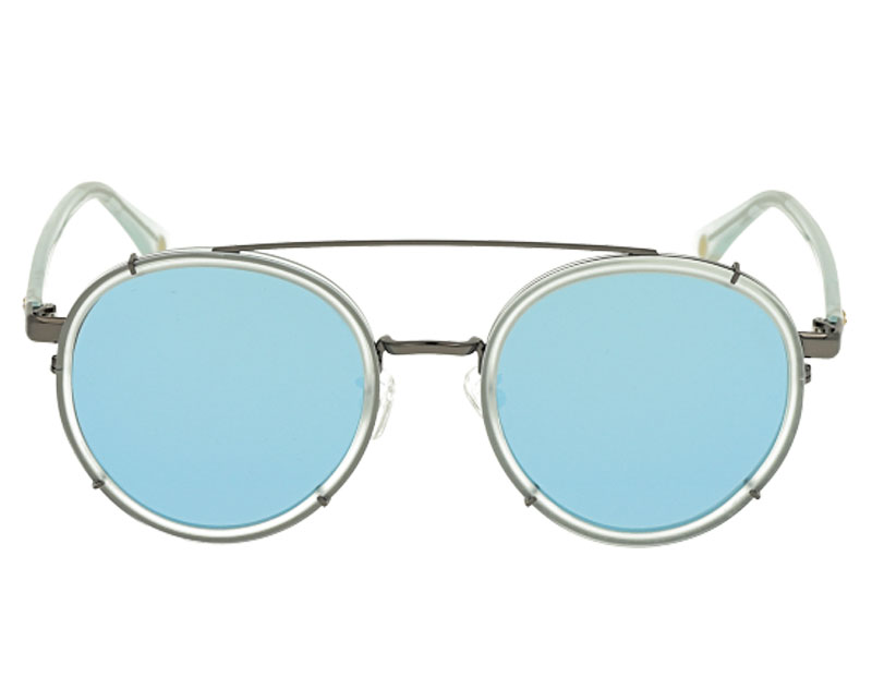 Acetate and Metal Combination Sunglasses