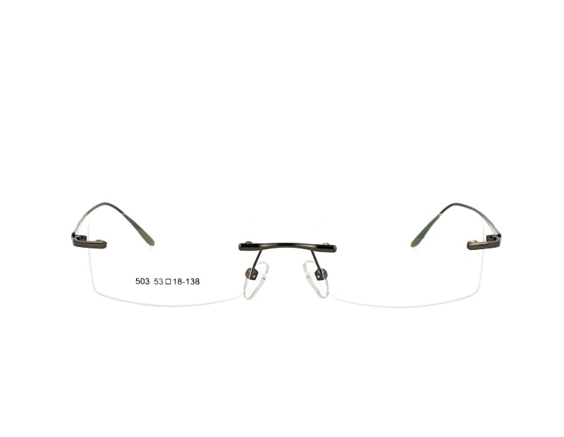Rimless man's metal Optical frame Eyewear
