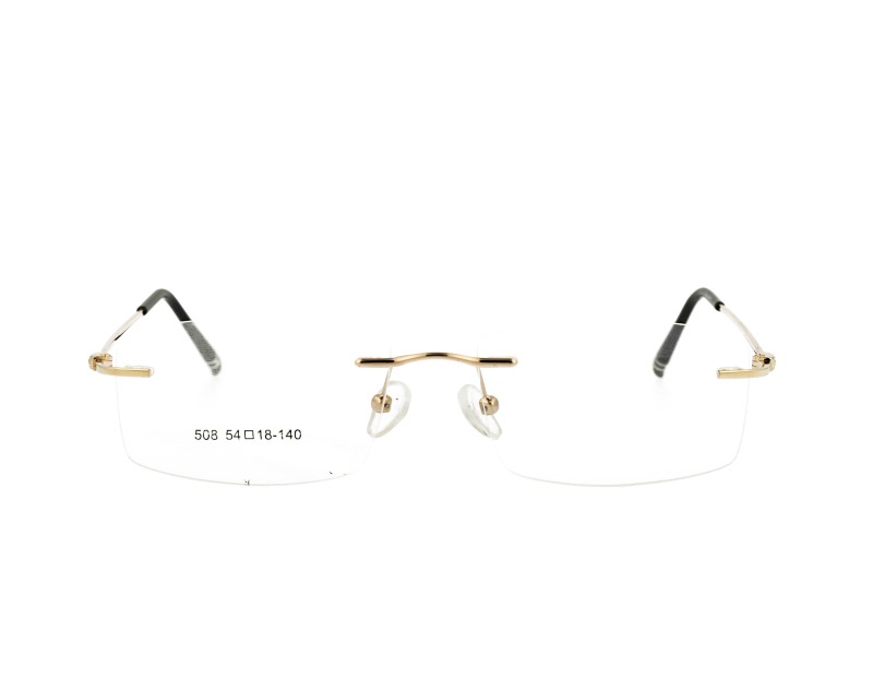 Rimless man's metal Optical frame Glasses