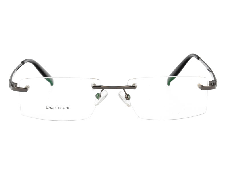 Man's Stainless Steel Rimless Optical Glasses Spectacles