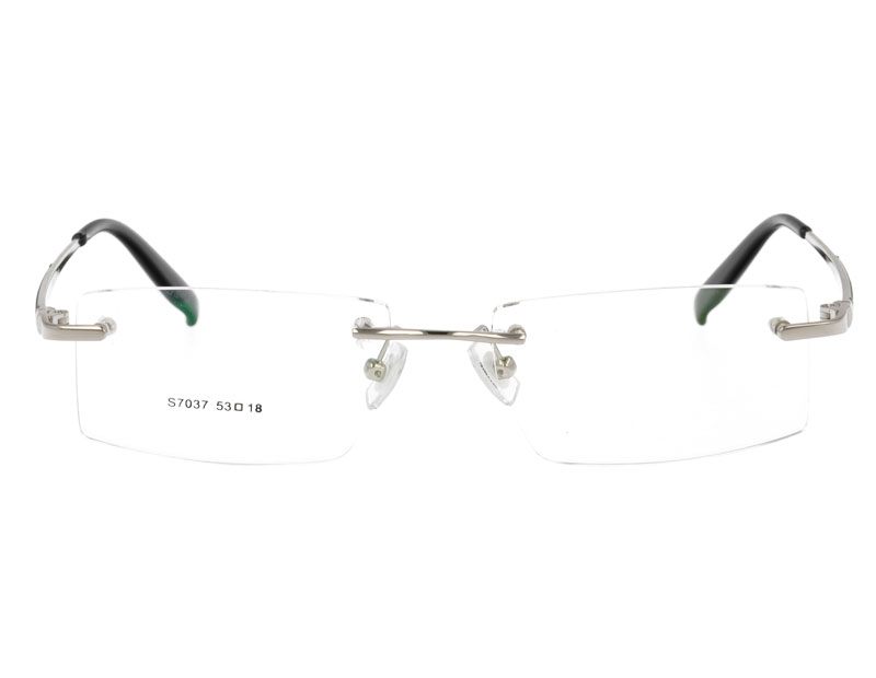 Man's Stainless Steel Rimless Optical Glasses Spectacles