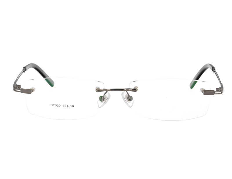 Rimless Designer man's metal Optical frame Glasses