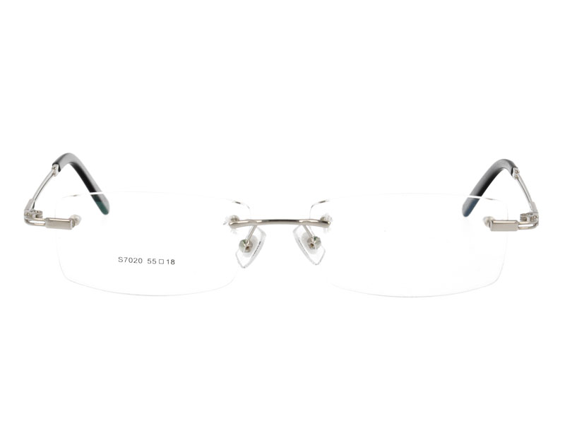 Rimless Designer man's metal Optical frame Glasses