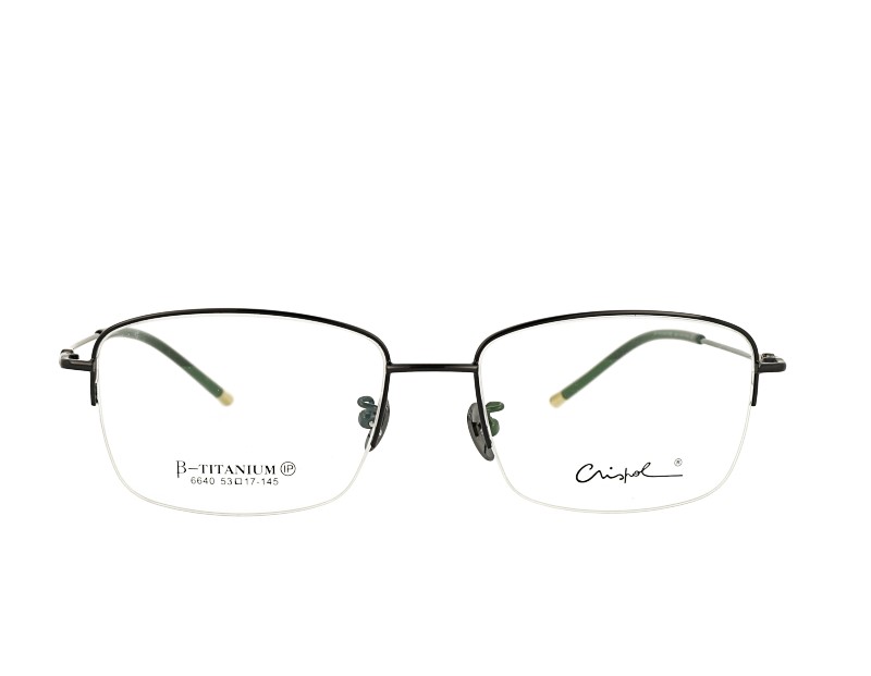 Man's Half Rim Pure Titanium Optical Eyeglasses  Frame