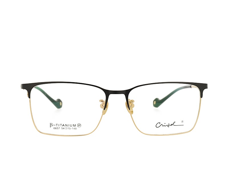 Man's Rectangle Full Riml Double Color Pure Titanium Optical Frame