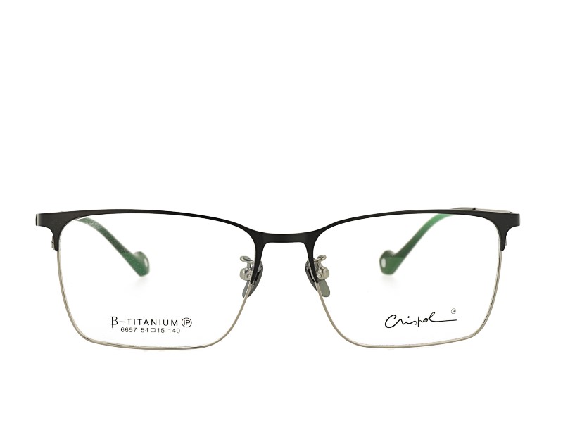 Man's Rectangle Full Riml Double Color Pure Titanium Optical Frame