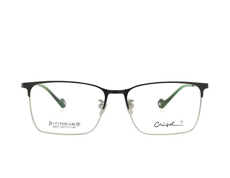 Man's Rectangle Full Riml Double Color Pure Titanium Optical Frame