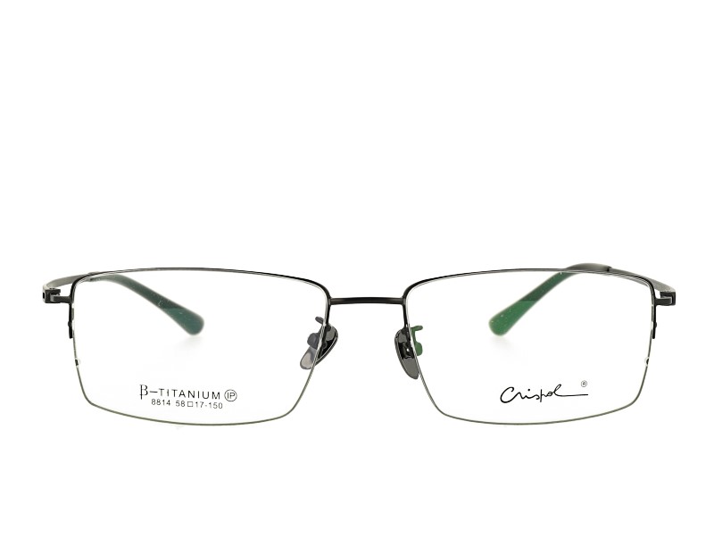 Man's Classic Half Rim Pure titanium Optical frame Prescription Glasses