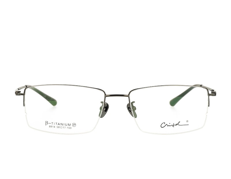 Man's Classic Half Rim Pure titanium Optical frame Prescription Glasses