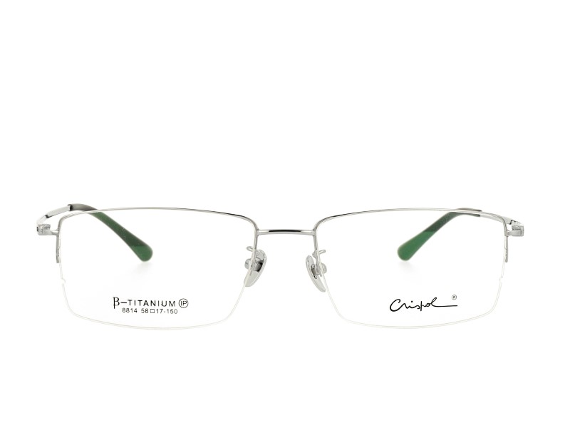 Man's Classic Half Rim Pure titanium Optical frame Prescription Glasses
