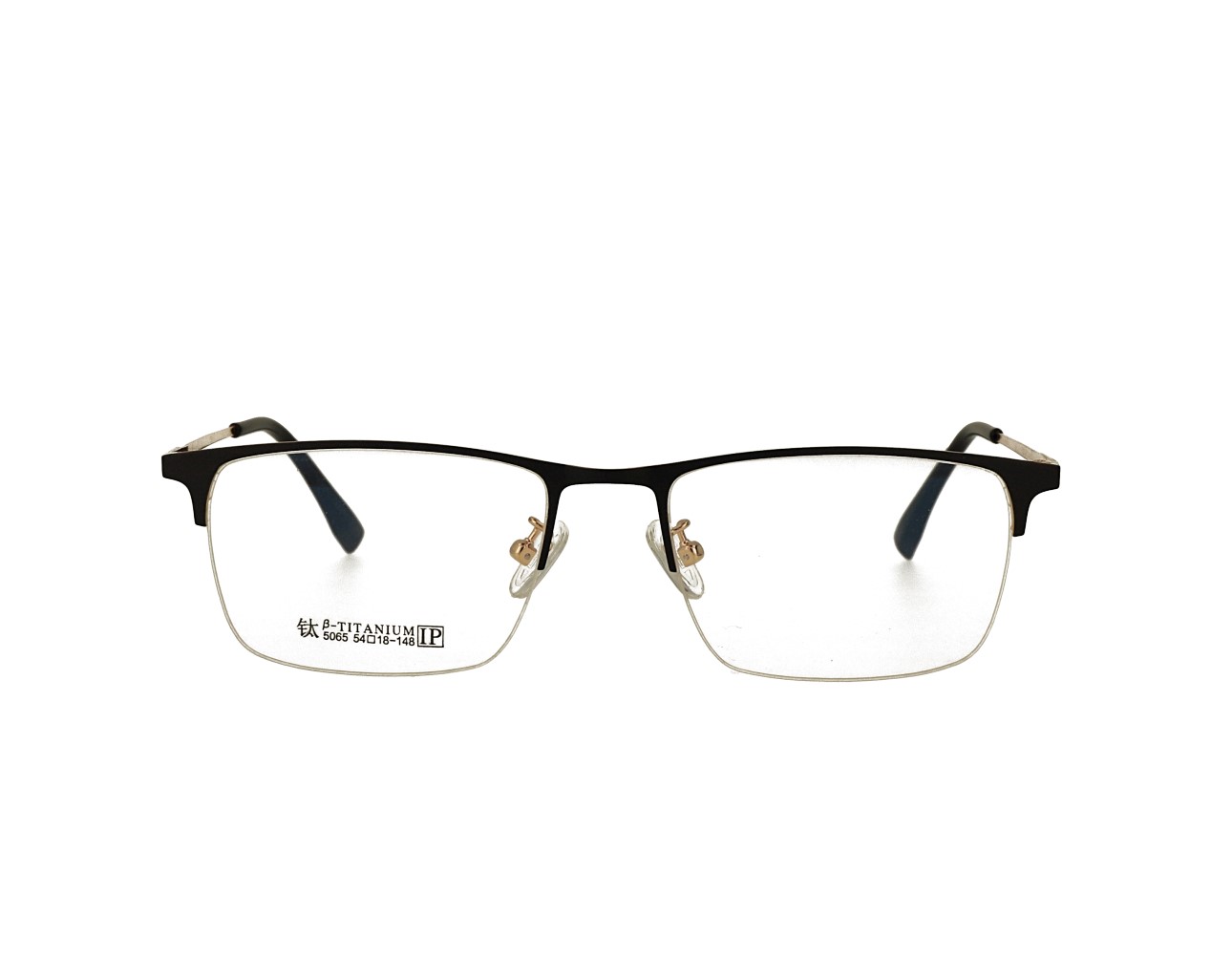 54 size Designer Half Rim Optical frame Stainless Steal Eyeglasses Manufacturer