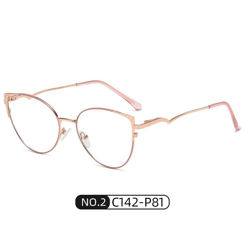 INS Cat Eye Optical frame Womans Fashion Eyeglasses Spring Hinge