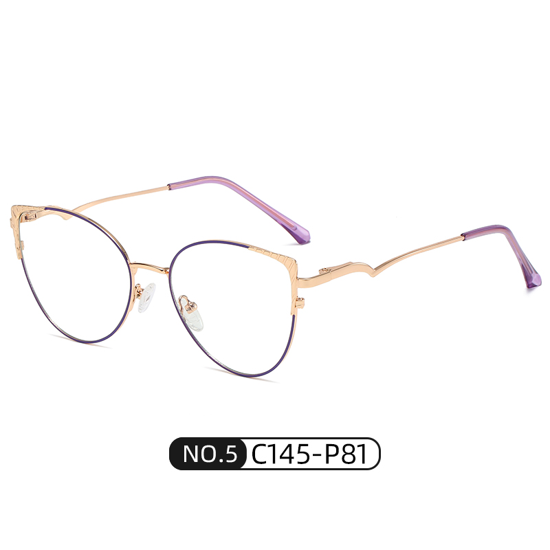 INS Cat Eye Optical frame Womans Fashion Eyeglasses Spring Hinge