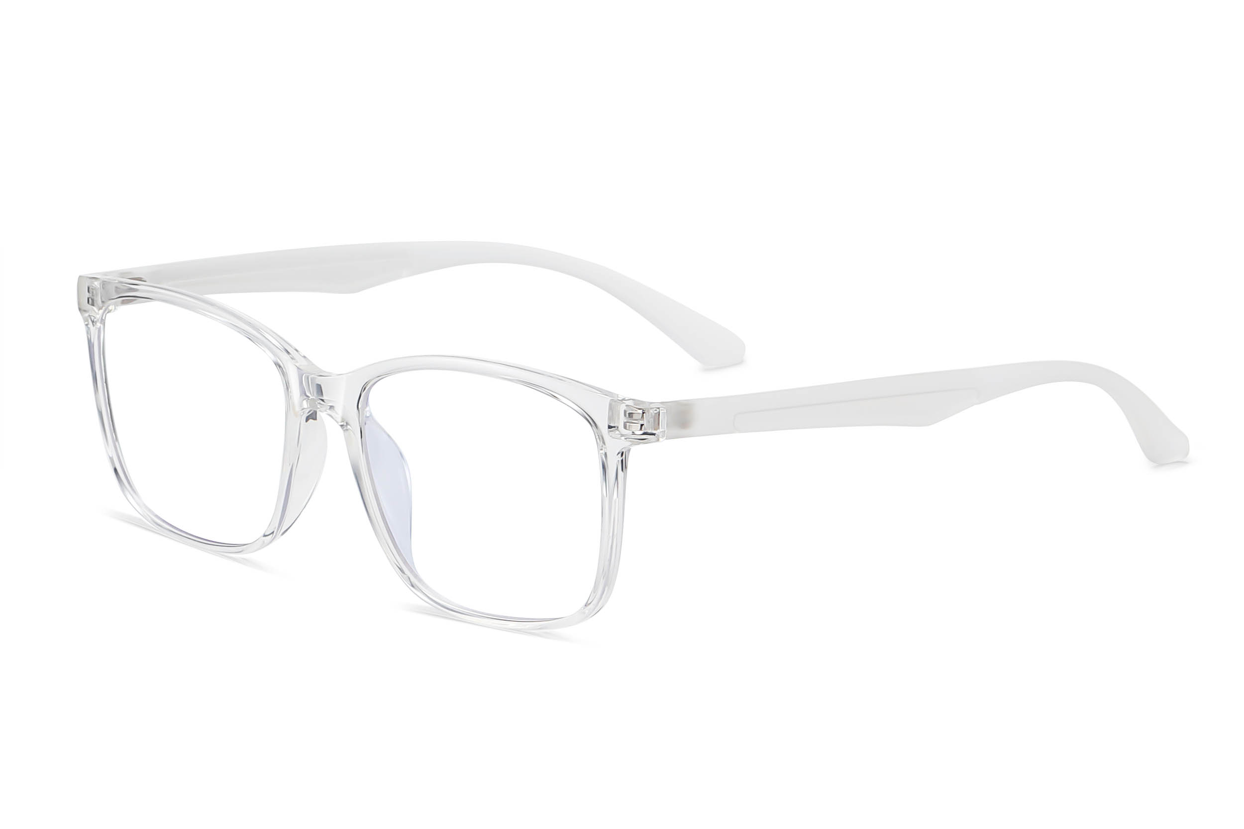 Unisex Rectangle Optical frame TR90 CP Mixed Eyeglasses Spring Hinge
