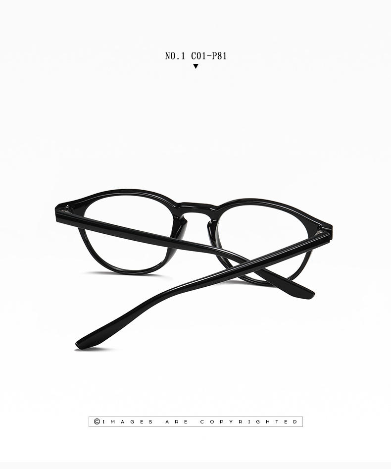 Unisex Oval Optical frame TR90 CP Mixed Eyeglasses