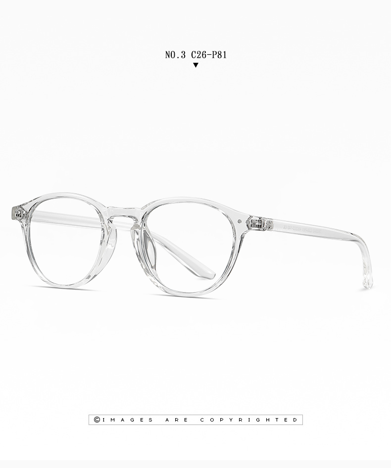 Unisex Oval Optical frame TR90 CP Mixed Eyeglasses