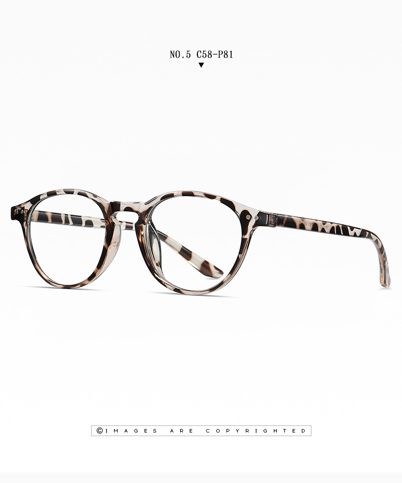 Unisex Oval Optical frame TR90 CP Mixed Eyeglasses