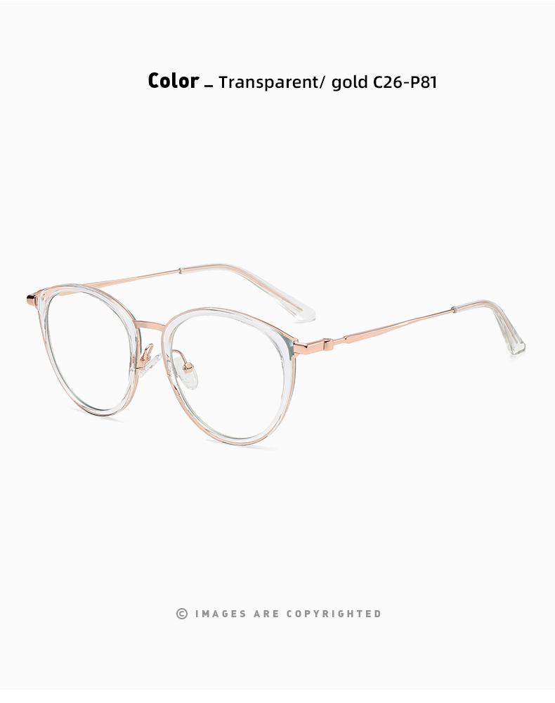 Woman's  Optical frame Combination Eyeglasses Vintage Eyewear