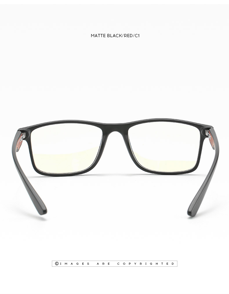 Man's Rectangle Optical frame TR90 Spring Hinge Eyeglasses Vintage Eyewear