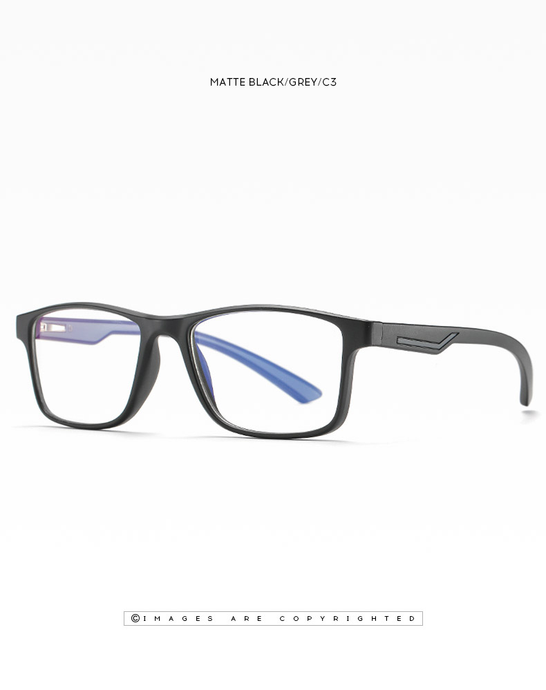 Man's Rectangle Optical frame TR90 Spring Hinge Eyeglasses Vintage Eyewear
