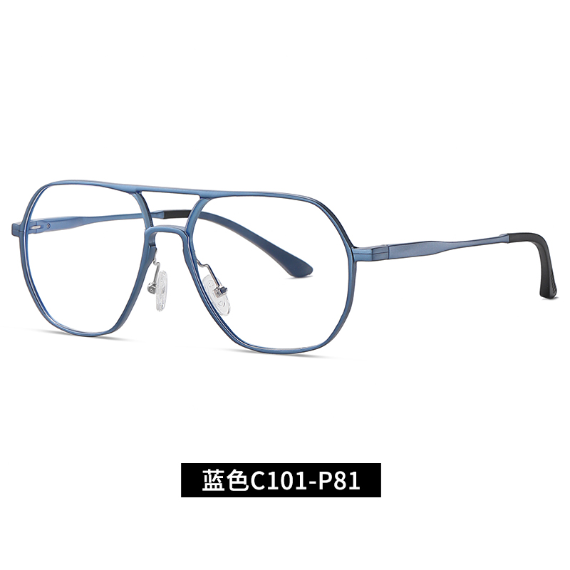 Unisex Pilot Optical frame Alloy allumium Spring Hinge Eyeglasses Vintage Eyewear