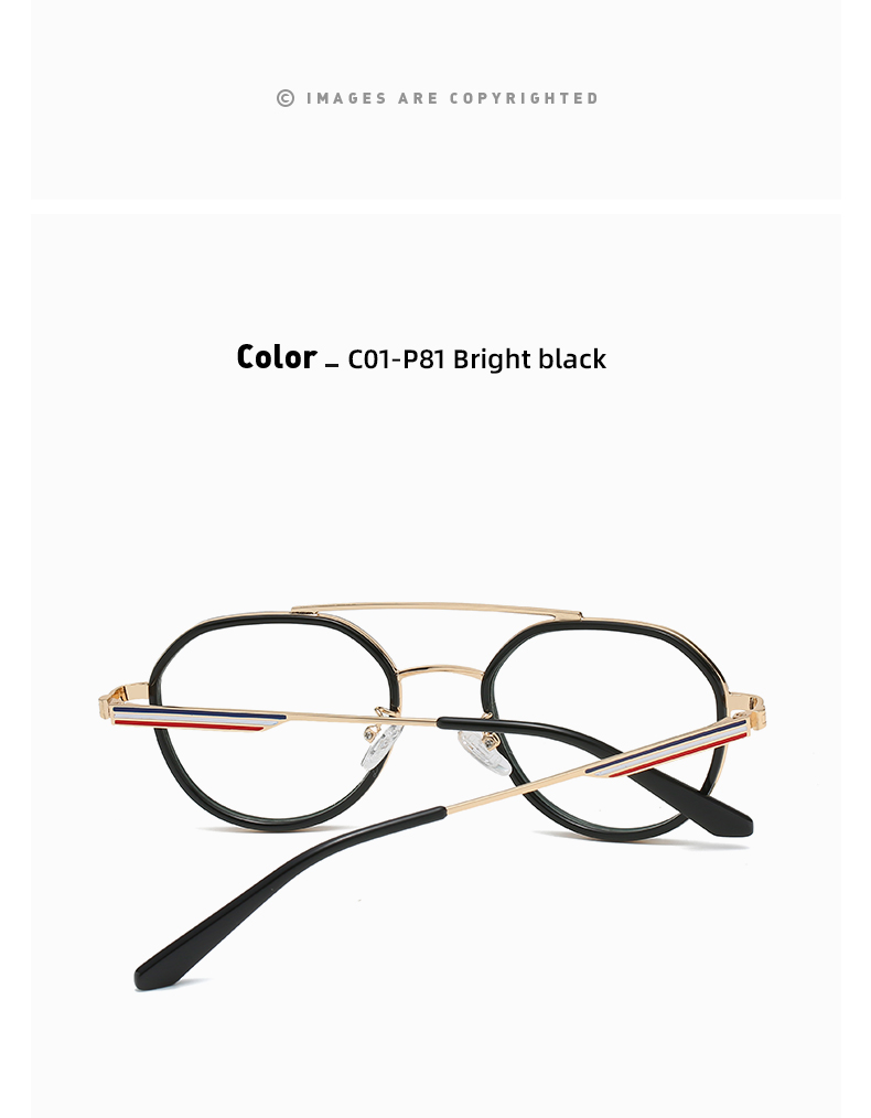 Unisex Aviator Optical frame Combination Eyeglasses Vintage Spring Hinge Eyewear