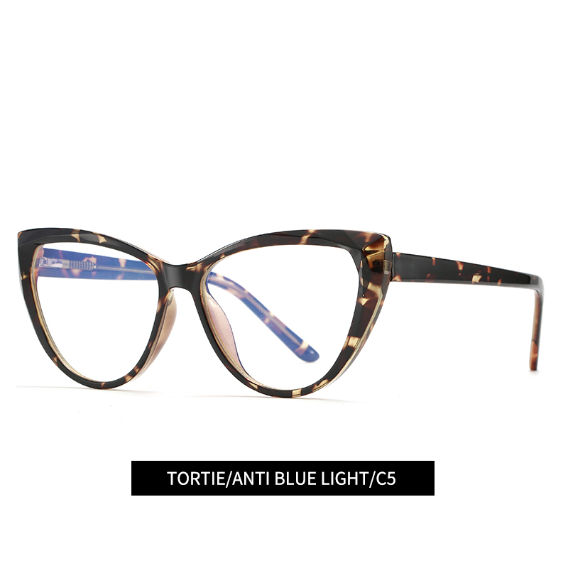 Cat Eye Optical frame TR90 CP Mixed Eyeglasses Spring Hinge