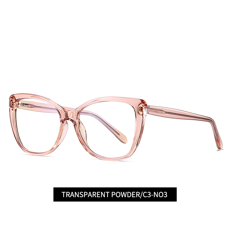 Cat Eye Optical frame TR90 CP Mixed Eyeglasses Spring Hinge