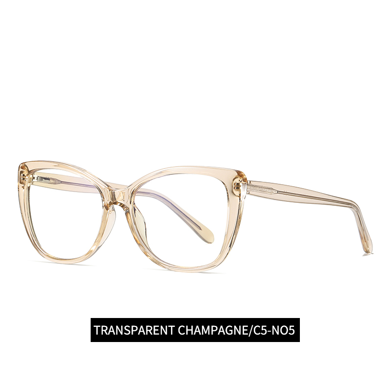 Cat Eye Optical frame TR90 CP Mixed Eyeglasses Spring Hinge