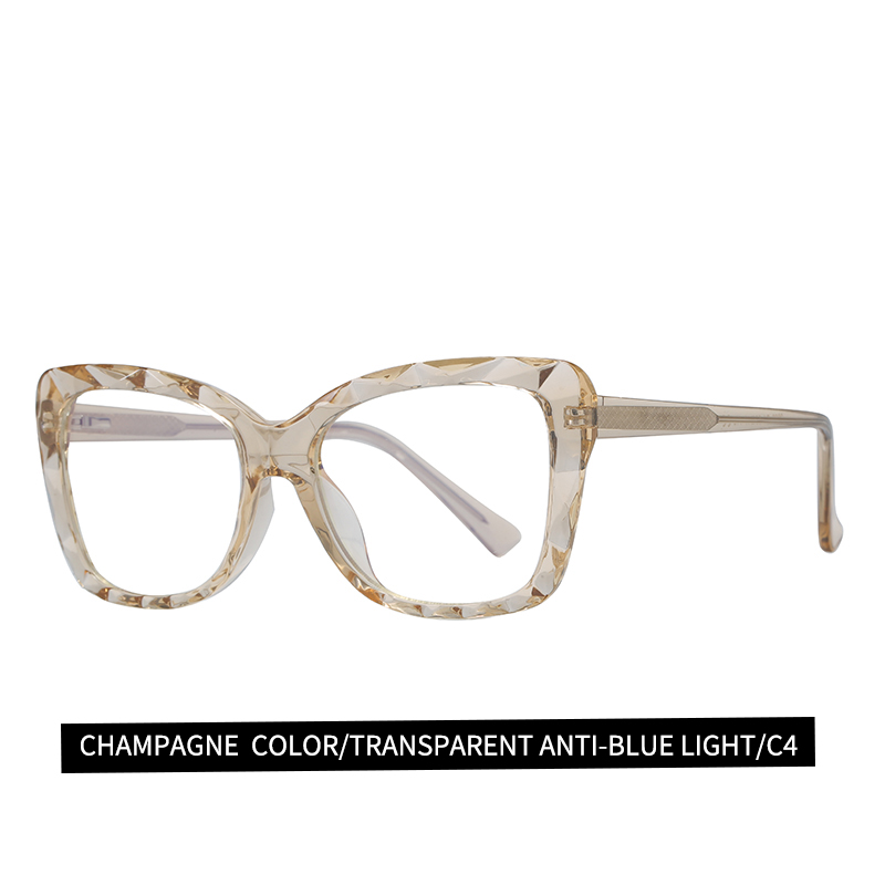 Cat Eye Optical frame TR90 CP Temple  Eyeglasses Spring Hinge