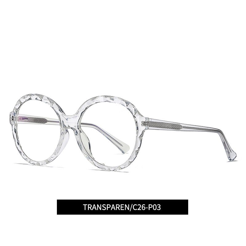 Round Optical frame TR90 CP Temple  Eyeglasses Spring Hinge