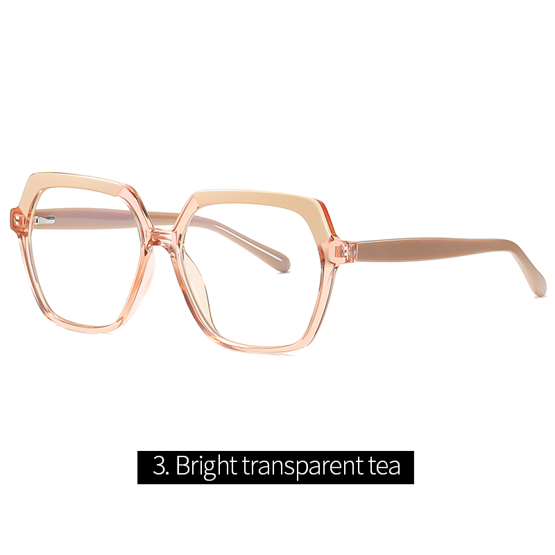 Hexagon Optical frame TR90 CP Temple  Eyeglasses Spring Hinge