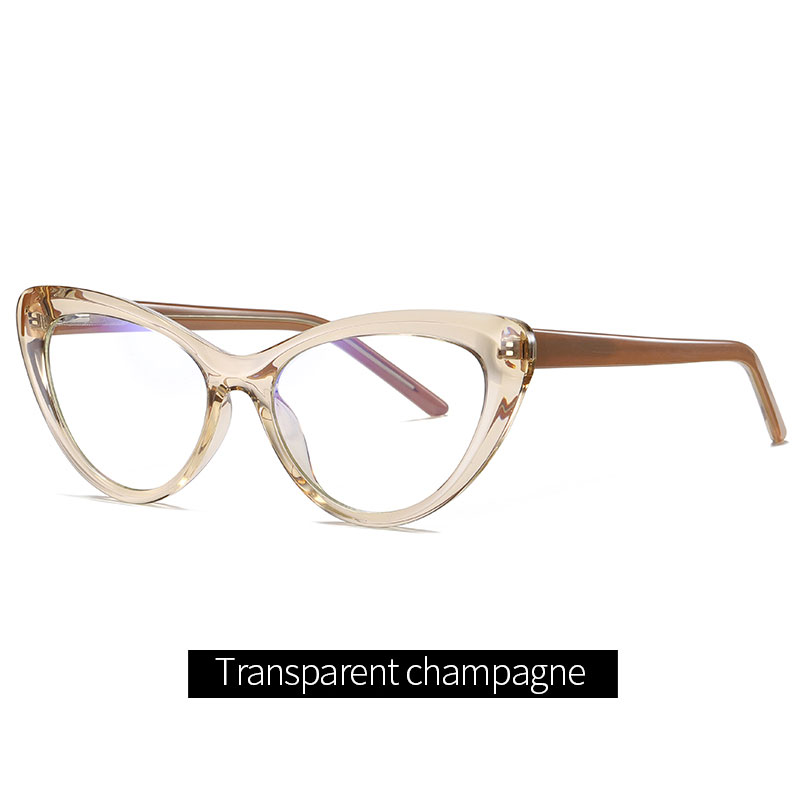 Cat Eye Optical frame TR90 CP Temple  Eyeglasses Spring Hinge