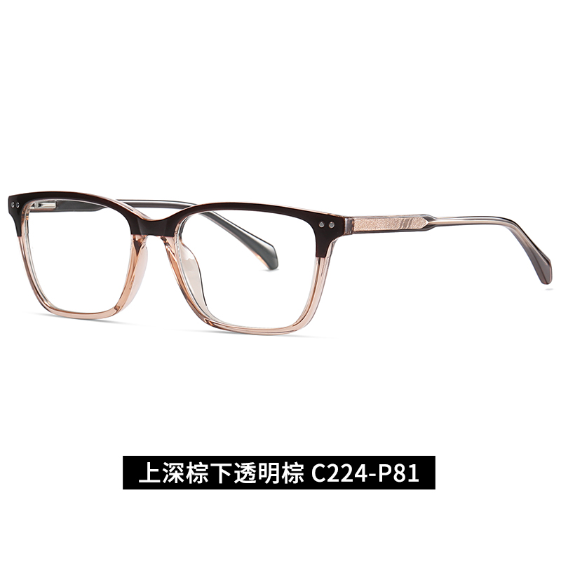 Rectangle Optical frame TR90 CP Temple  Eyeglasses Spring Hinge