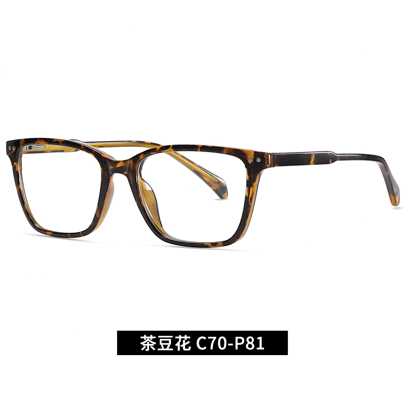 Rectangle Optical frame TR90 CP Temple  Eyeglasses Spring Hinge